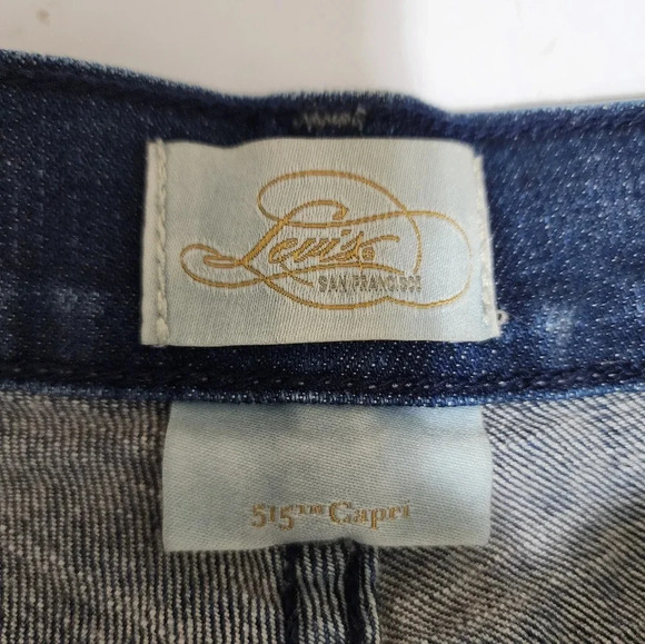 Levi's Jeans 515 Capri Women's 6 Blue Denim Dark Wash - Picture 8 of 10